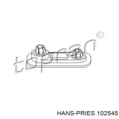 102545 Hans Pries (Topran) Кронштейн бампера переднего