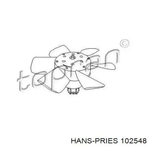 102548 Hans Pries (Topran) Вентилятор радиатора