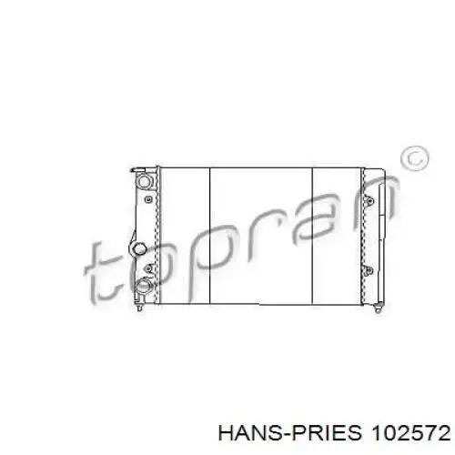 Радиатор 102572 Hans Pries (Topran)