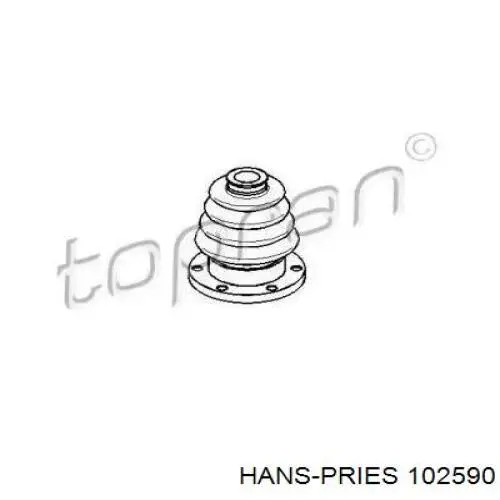 Пыльник ШРУСа внутренний 102590 Hans Pries (Topran)