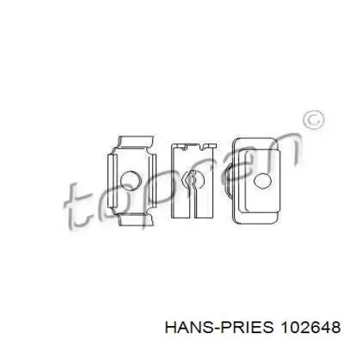 102648 Hans Pries (Topran) kit de reparação do setor de acionamento de embraiagem