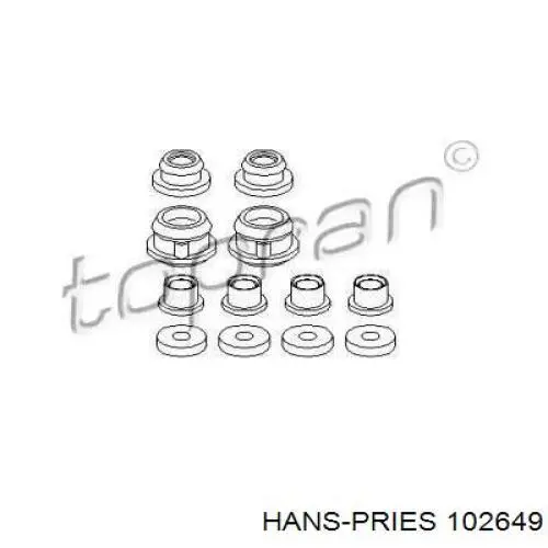 102649 Hans Pries (Topran) ремкомплект кулисы переключения передач