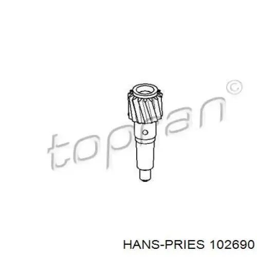Шестерня спидометра ведомая Hans Pries (Topran) 102690 цена, от 0.80 USD