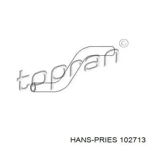 Нижний шлаг радиатора охлаждения 102713 Hans Pries (Topran)