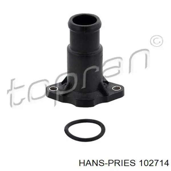 Нижний патрубок радиатора Hans Pries (Topran) 102714