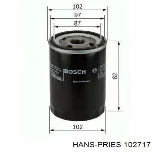Шланг радиатора, нижний Hans Pries (Topran) 102717 цена, от 6.00 USD