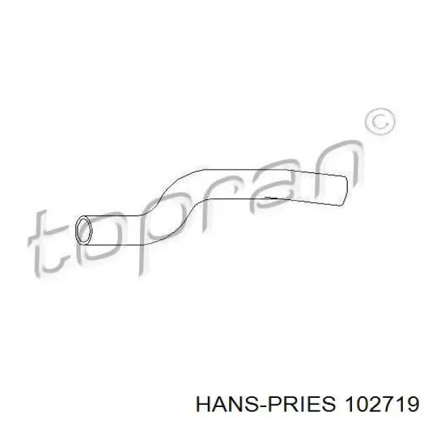 Шланг радиатора охлаждения Hans Pries (Topran) 102719 цена, от 5.69 USD