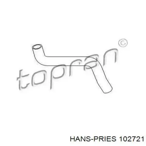 Патрубок радиатора 102721 Hans Pries (Topran)