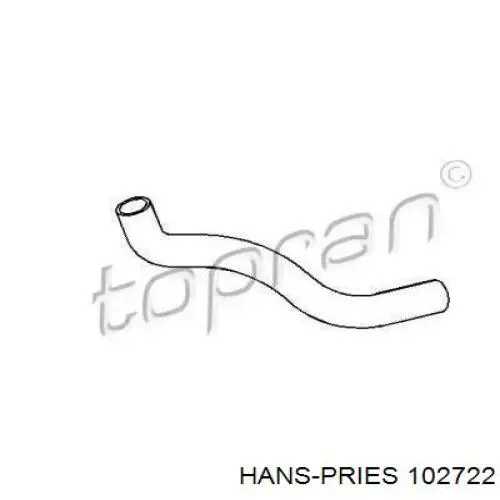 102 722 Hans Pries (Topran) шланг (патрубок радиатора охлаждения верхний)