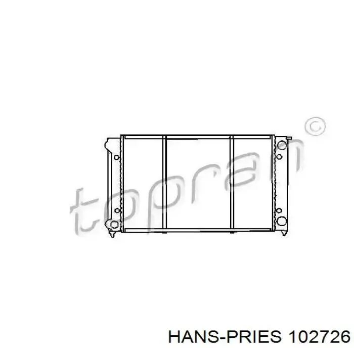 Радиатор 102726 Hans Pries (Topran)