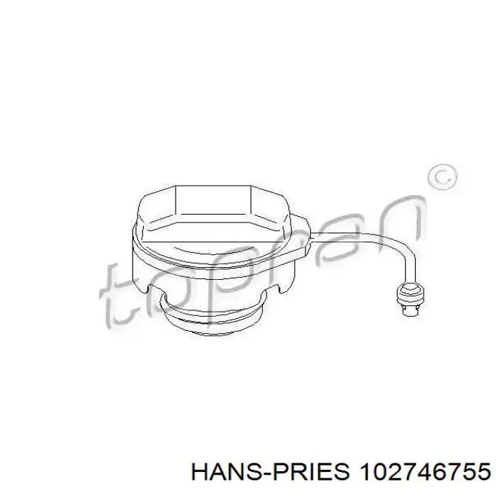 Крышка бензобака 102746755 Hans Pries (Topran)