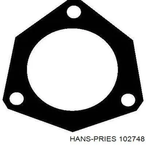 Крепление глушителя переднее Hans Pries (Topran) 102748