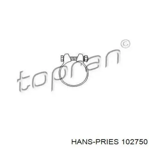 102750 Hans Pries (Topran) хомут глушителя передний