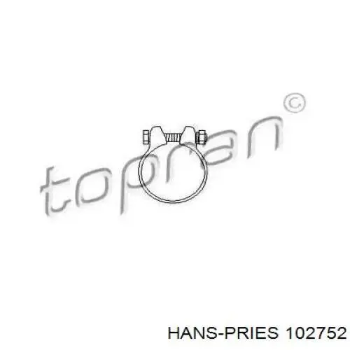 102752 Hans Pries (Topran) хомут глушителя передний