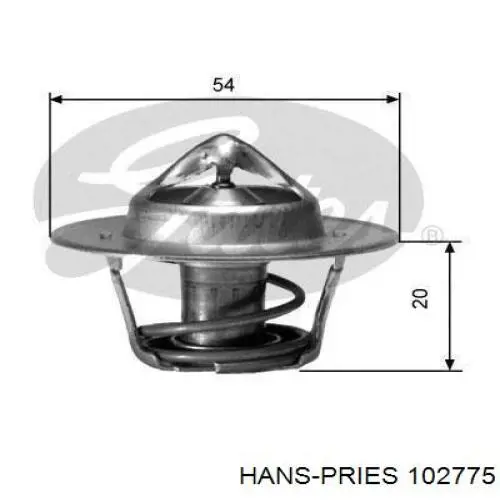 102 775 Hans Pries (Topran) сайлентблок переднего нижнего рычага