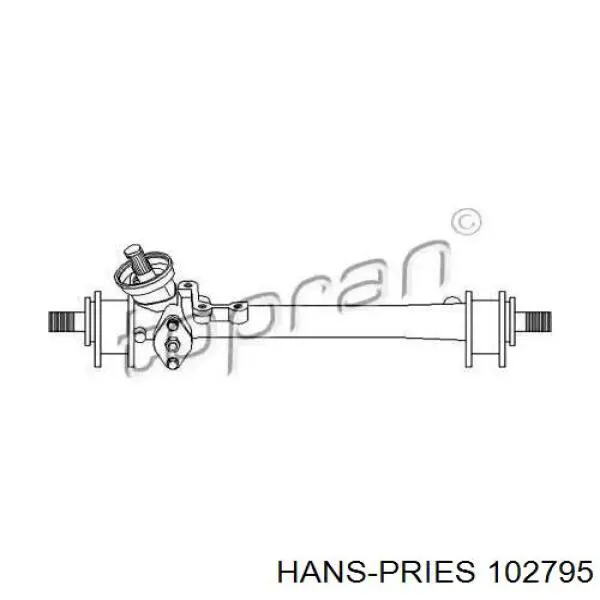 102795 Hans Pries (Topran) рулевая рейка