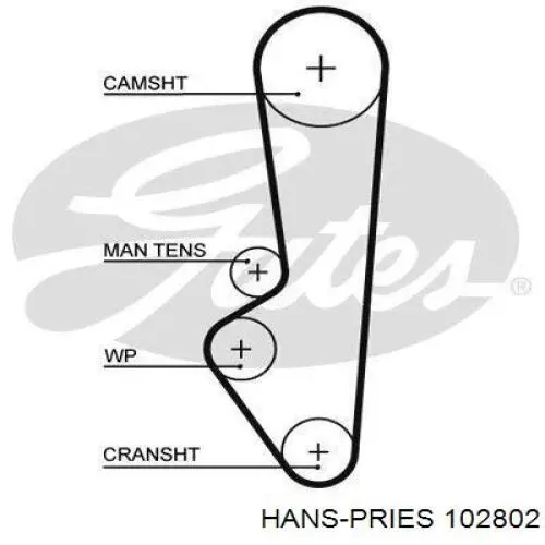 Купить 102802 Hans Pries (Topran) Пыльник рулевого механизма (рейки) левый