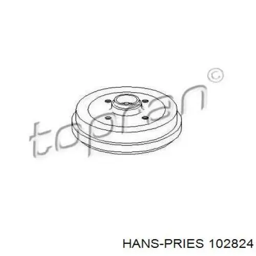 Тормозной барабан 102824 Hans Pries (Topran)