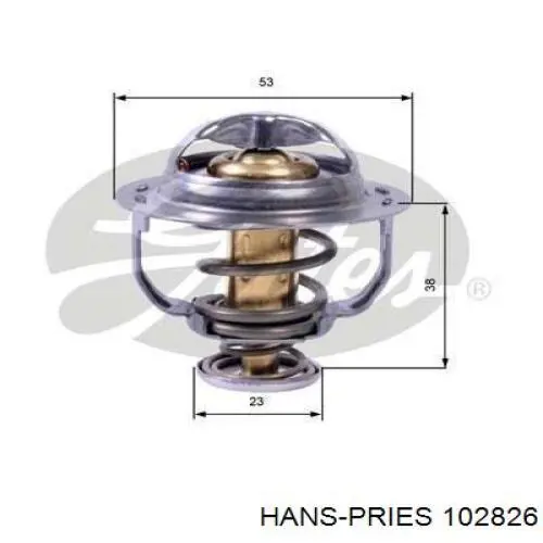 Купить 102826 Hans Pries (Topran) Проставка пружины задней, верхняя