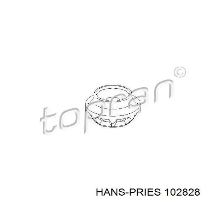 102828 Hans Pries (Topran) Опора амортизатора
