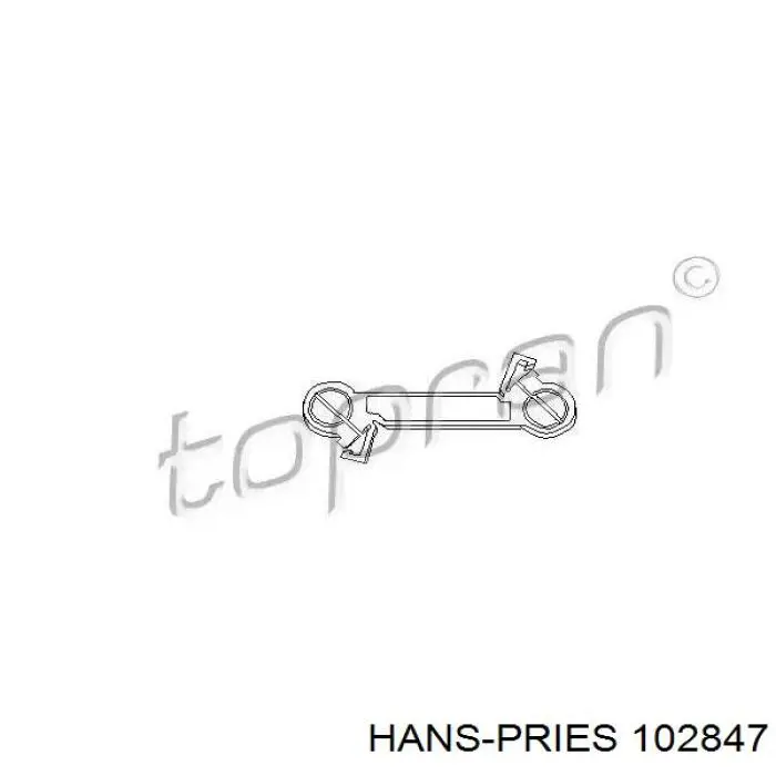Вилка переключения передач КПП Hans Pries (Topran) 102847