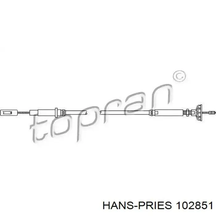 Трос сцепления 102851 Hans Pries (Topran)