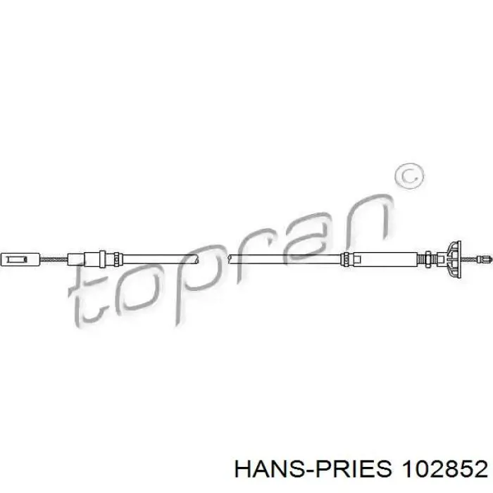 Трос сцепления 102852 Hans Pries (Topran)