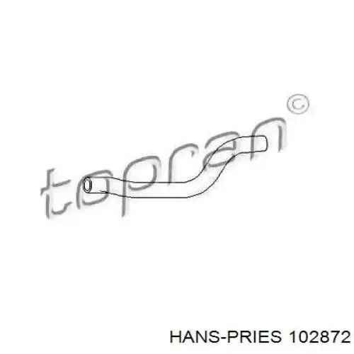 Шланг радиатора печки обратка Hans Pries (Topran) 102872 цена, от 3.96 USD