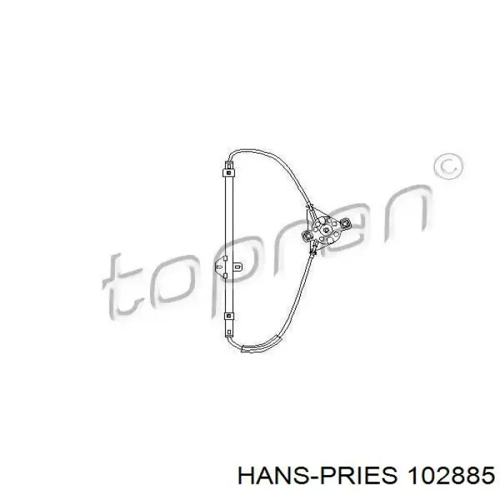 Купить 102885 Hans Pries (Topran) Подъемник механический ветрового стекла