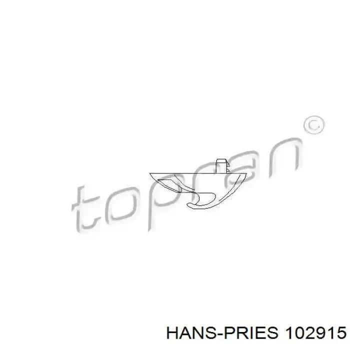 102915 Hans Pries (Topran) фиксатор солнцезащитного козырька