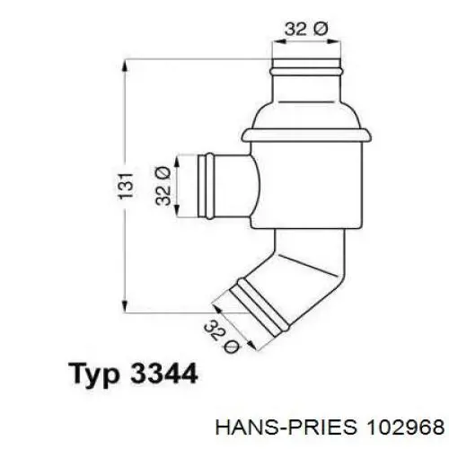 Форсунки стеклоомывателя Hans Pries (Topran) 102968 цена, от 1.34 USD