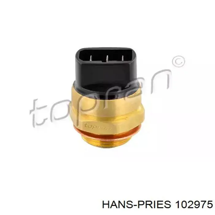 102975 Hans Pries (Topran) датчик температуры охлаждающей жидкости (включения вентилятора радиатора)