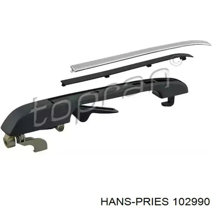 102990 Hans Pries (Topran) maçaneta externa direita da porta traseira