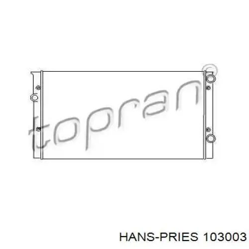 Радиатор 103003 Hans Pries (Topran)