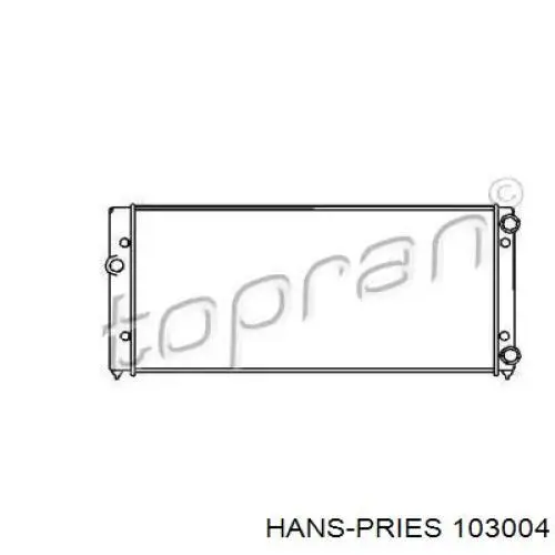 Радиатор 103004 Hans Pries (Topran)