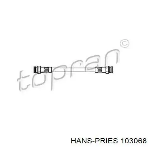 Задний тормозной шланг 103068 Hans Pries (Topran)