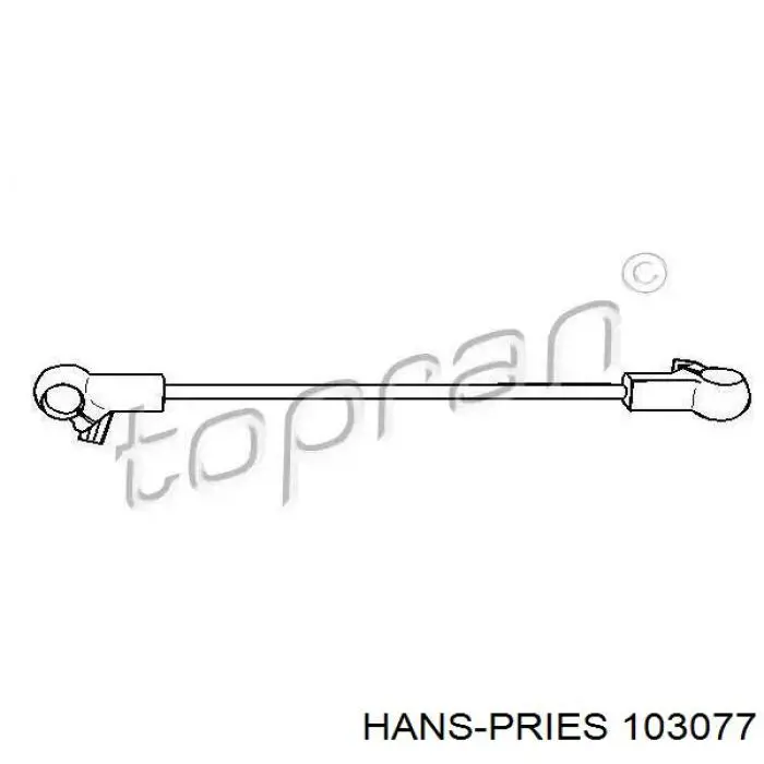 103077 Hans Pries (Topran) barra de ligação da caixa automática de mudança