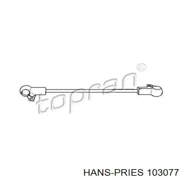 Varillaje de la transmisión automática/manual 103077 Hans Pries (Topran)