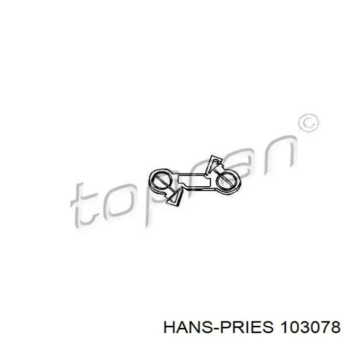 103078 Hans Pries (Topran) тяга кулисы акпп/кпп