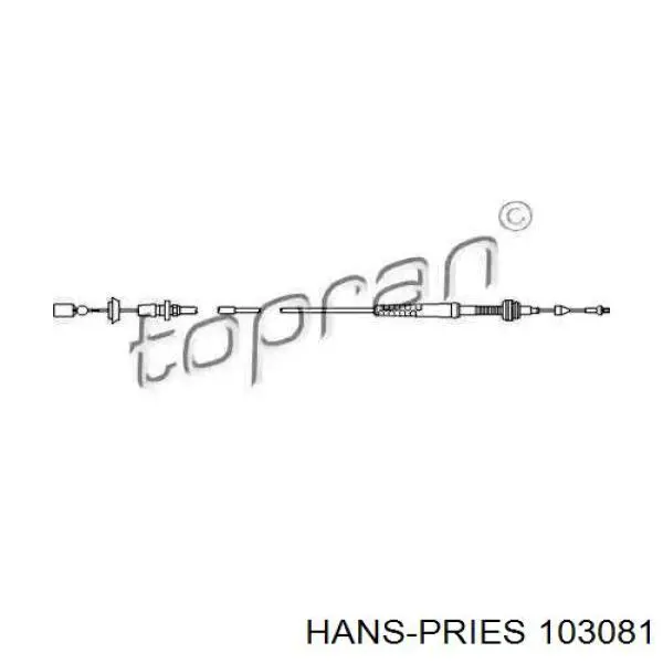 Купить 103081 Hans Pries (Topran) Трос газа