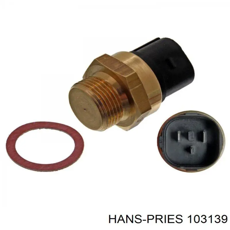 103139 Hans Pries (Topran) датчик температуры охлаждающей жидкости (включения вентилятора радиатора)