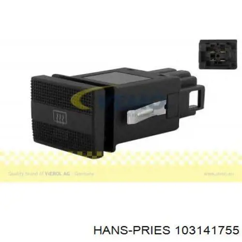 Кнопка обогрева заднего стекла Hans Pries (Topran) 103141755 цена, от 4.23 USD