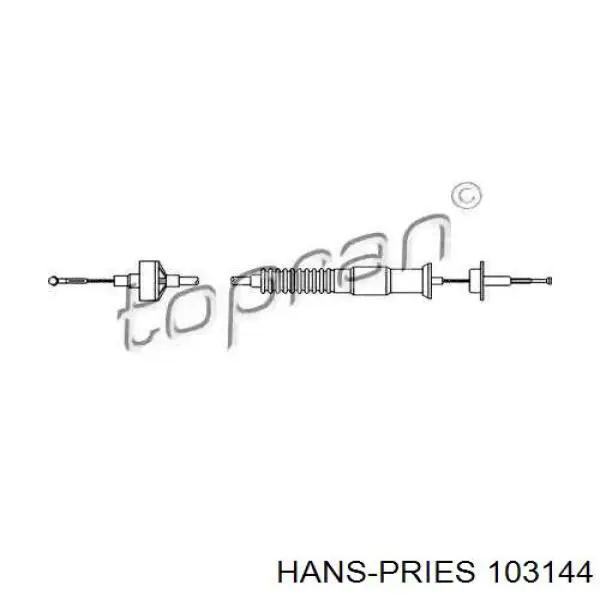 103144 Hans Pries (Topran) трос сцепления