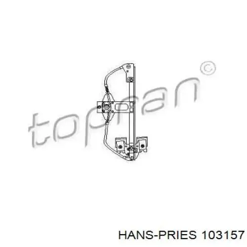 103157 Hans Pries (Topran) mecanismo de acionamento de vidro da porta traseira direita