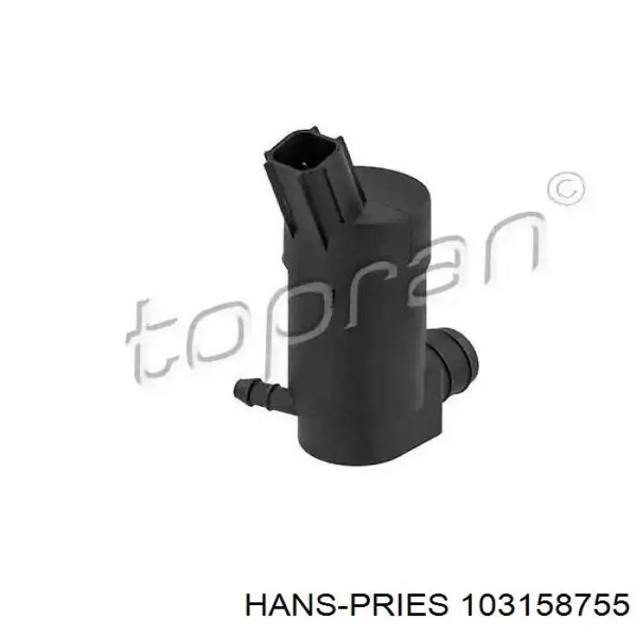 103 158 755 Hans Pries (Topran) насос-мотор омывателя стекла переднего