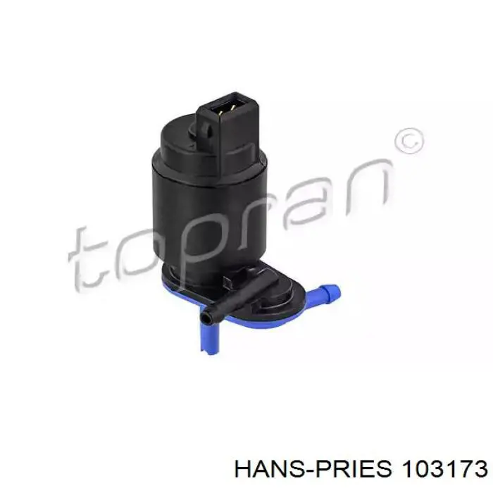 103173 Hans Pries (Topran) bomba de motor de fluido para lavador de vidro dianteiro