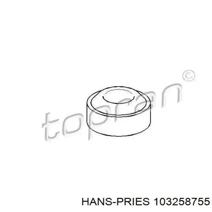 Сайлентблок растяжки переднего нижнего рычага 103258755 Hans Pries (Topran)