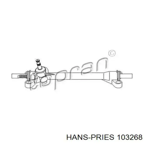 Рулевая рейка 103268 Hans Pries (Topran)