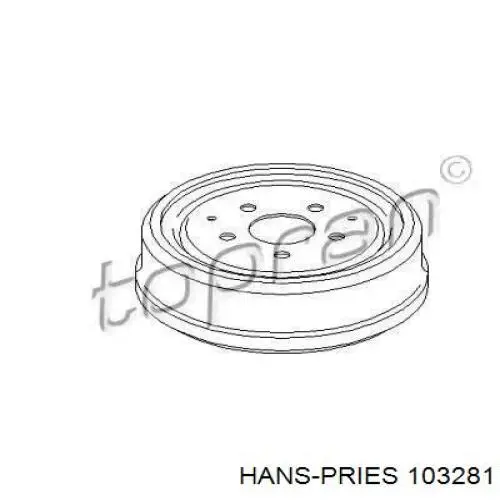 Тормозной барабан 103281 Hans Pries (Topran)