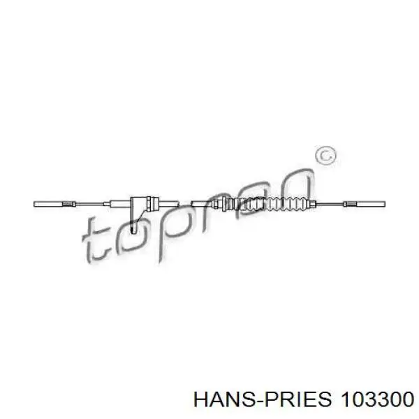 103300 Hans Pries (Topran) Трос акселератора
